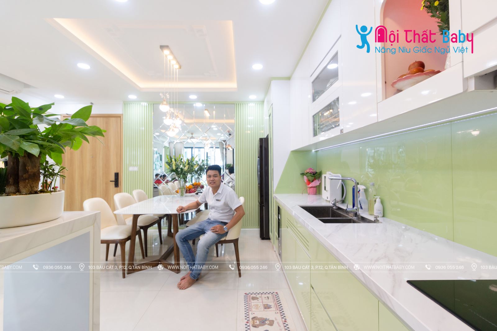 Hình ảnh hoàn thiện thi công nội thất căn hộ Emerald Celadon City 104m2